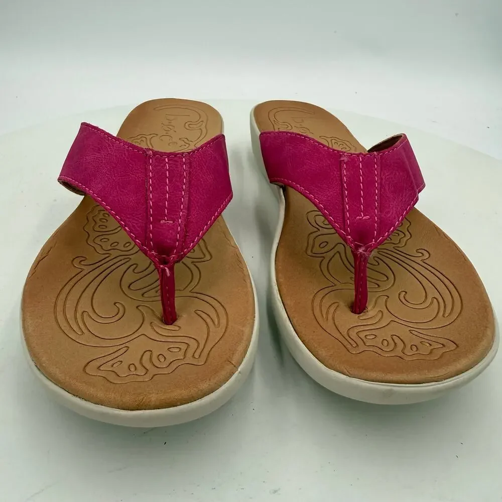 BOC By Born Aimee Thong Pink Sandal Size 7